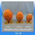 Orange Chick Fuß Design Keramik Eierbecher Inhaber für Ostern Tag